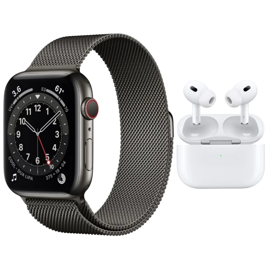 ساعت هوشمند 41 میلی متری ویسمی مدل X33 MINI با بند فلزی به همراه هدفون