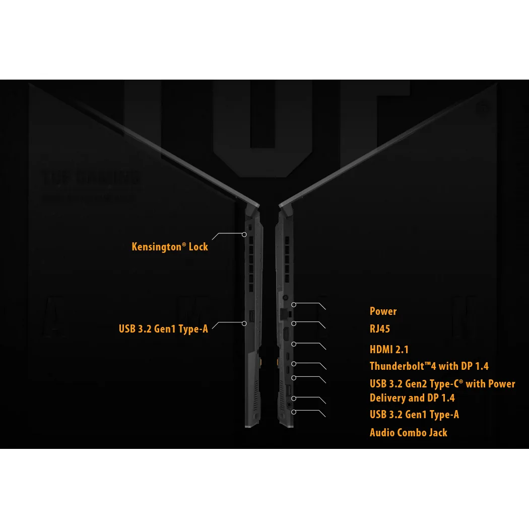 لپ تاپ 15.6 اینچی ایسوس مدل TUF Gaming F15 FX507VI-F15.I74070-i7 13620H-64GB DDR5 4800MHz-1TB SSD-RTX4070 8GB-FHD 144Hz-W - کاستوم شده