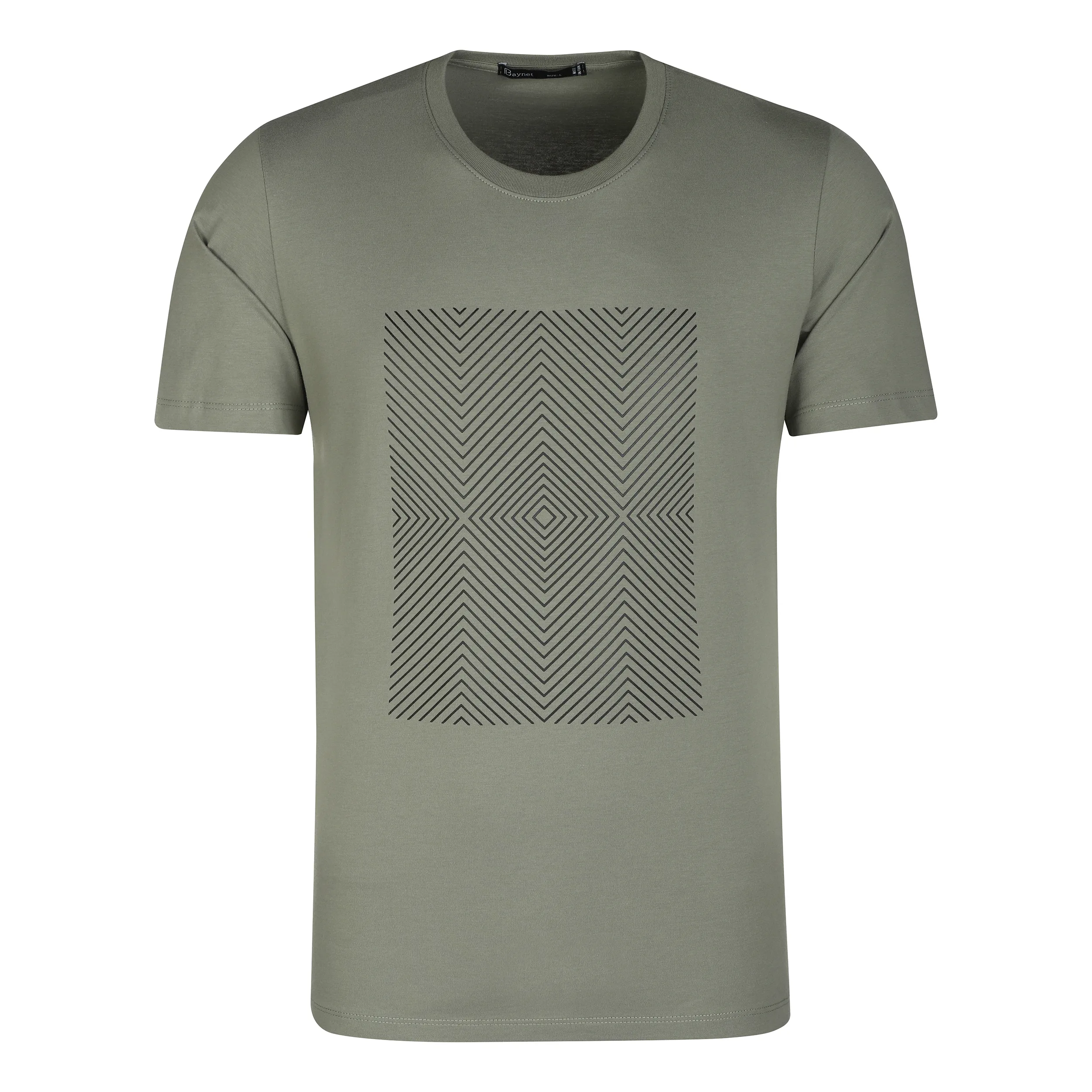 تی شرت آستین کوتاه مردانه باینت مدل 758-3 رنگ سبز