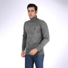 پلیور یقه اسکی مردانه تریکو پاییزان مدل PE700