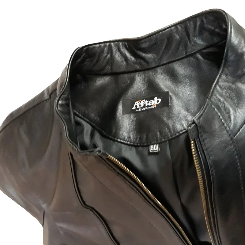 کت چرم مردانه چرم آفتاب مدل R520