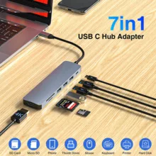 هاب 7 پورت USB-C مدل HB036