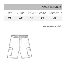 شلوارک مردانه گپ مدل GR654 رنگ سبز تیره