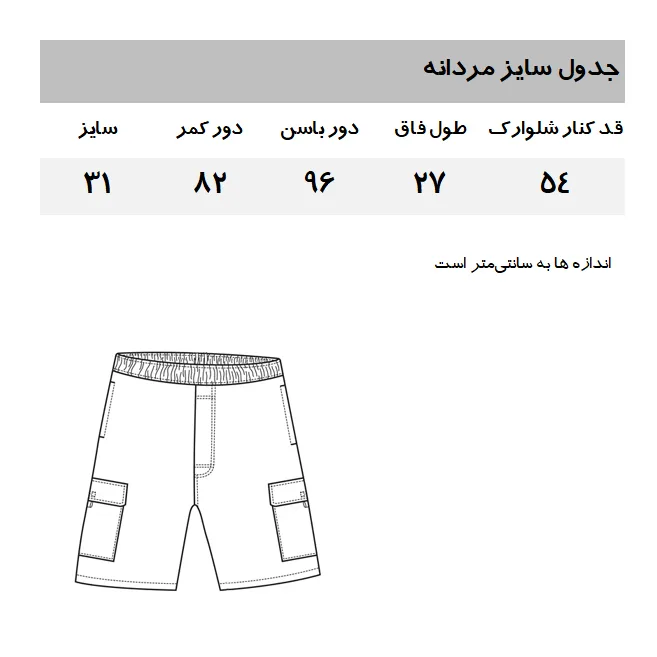 شلوارک مردانه گپ مدل GR654 رنگ سبز تیره