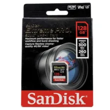 کارت حافظه SDXC سن دیسک مدل Extreme Pro V90 کلاس 10 استاندارد UHS-II U3 سرعت 300mbps ظرفیت 128 گیگابایت