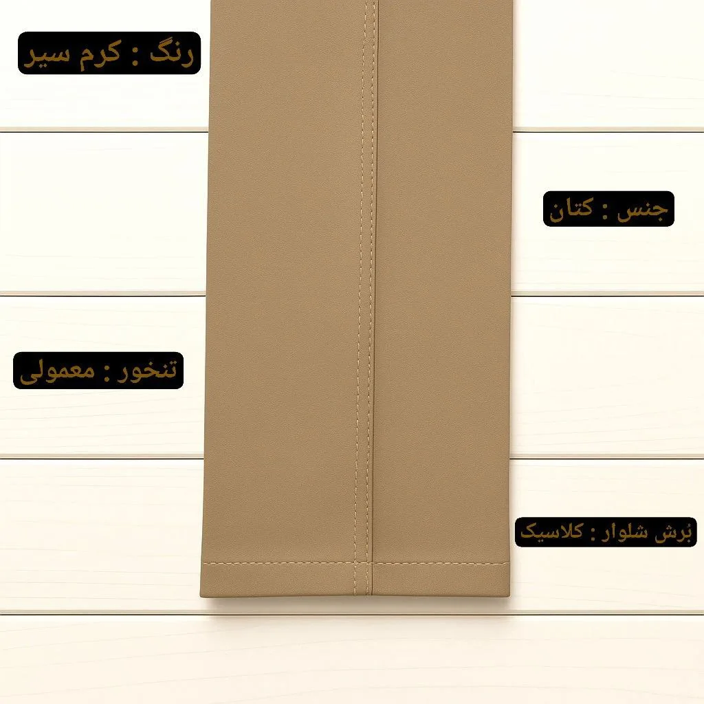 شلوار معمولی مردانه مدل کتان کد sh124