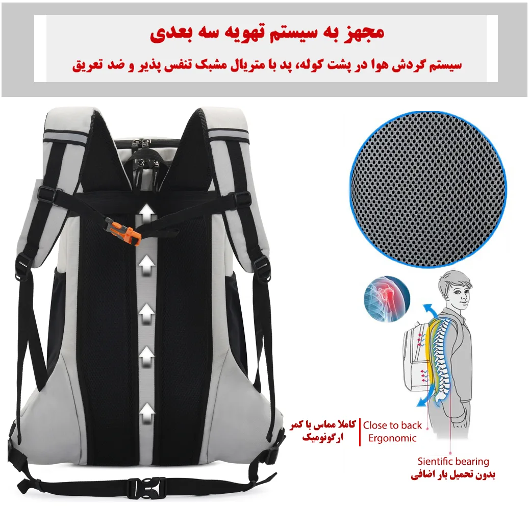کوله پشتی کوهنوردی 45 لیتری مدل FK0398