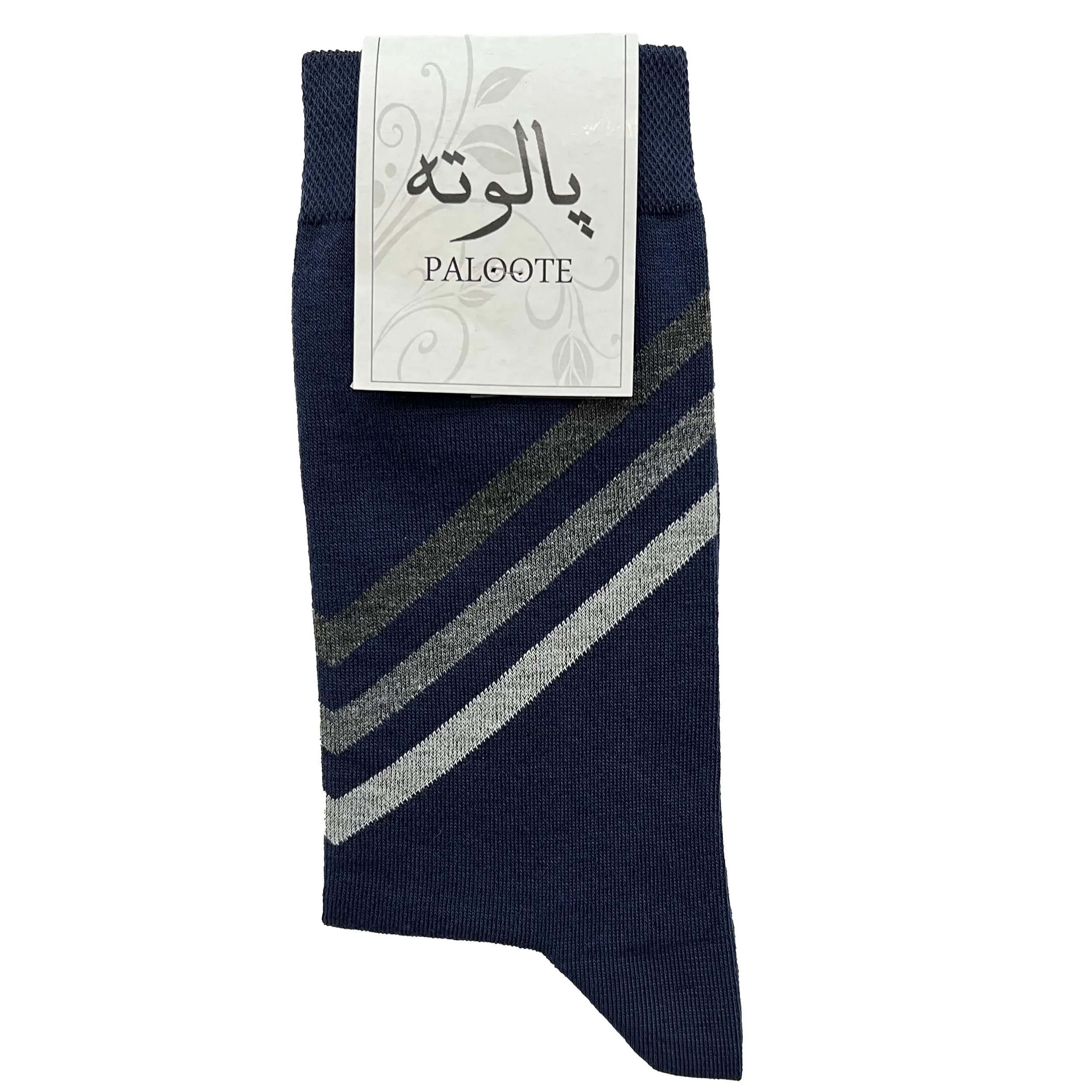 جوراب ساق بلند مردانه پالوته مدل PLT-SHG-P77 مجموعه 3 عددی