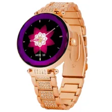 ساعت هوشمند مدل GEN 17 با قابلیت صفحه نمایش رنگی و لمسی، کنترل موسیقی، مکالمه از طریق بلوتوث و امکان تغییر تم ساعت و ضد آب با بند فلزی