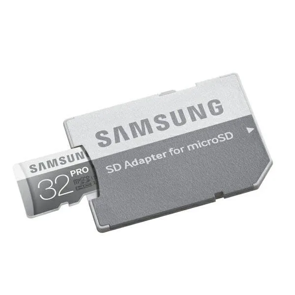 کارت حافظه microSDXC سامسونگ مدل Pro کلاس 10 استاندارد UHS-I سرعت 90MBps ظرفیت 32 گیگابایت به همراه آداپتور SD