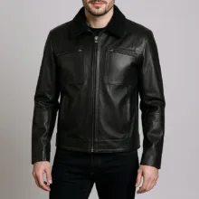 کت چرم مردانه چرم مشهد مدل K0628