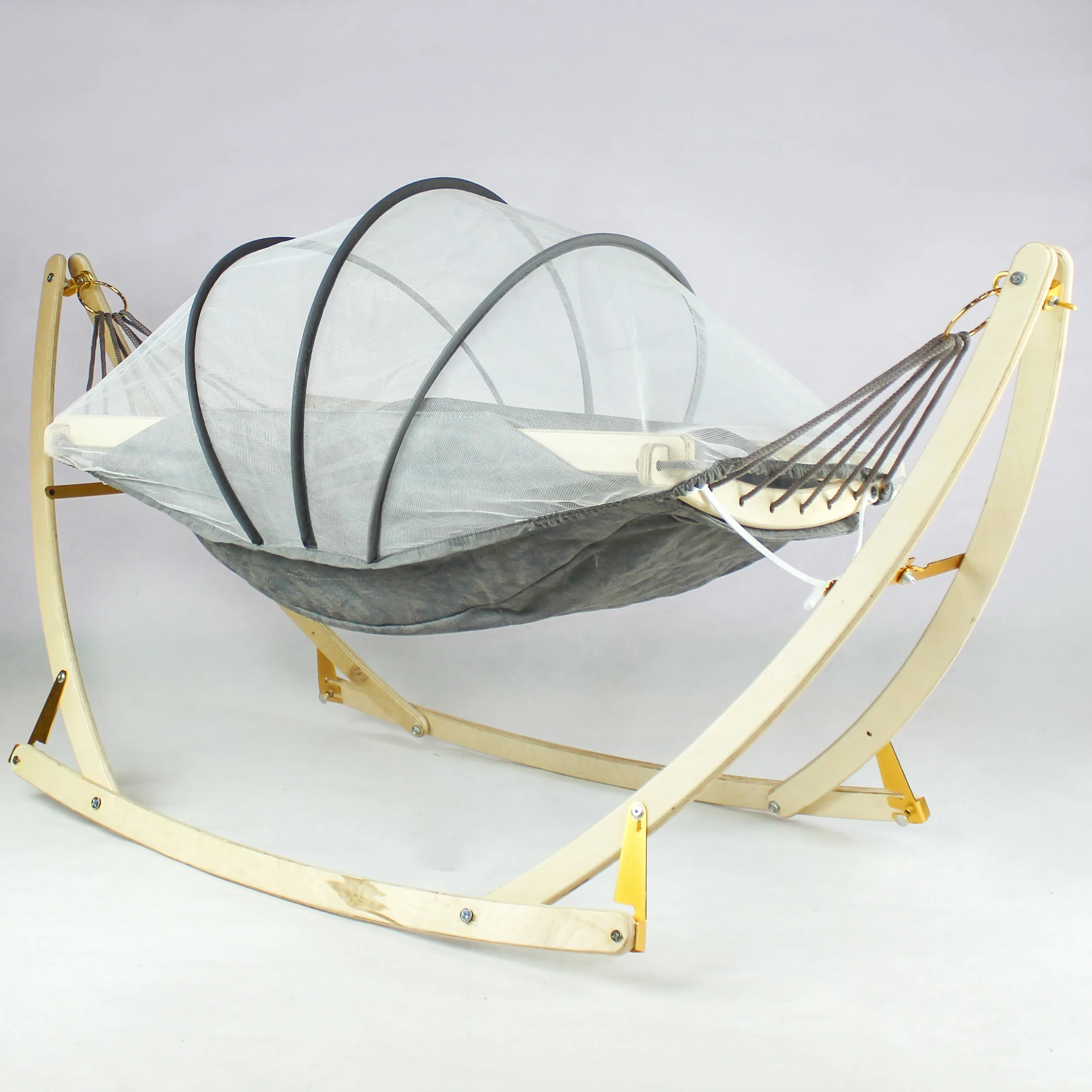 گهواره سنتی نوزاد شادی مدل تمام چوب