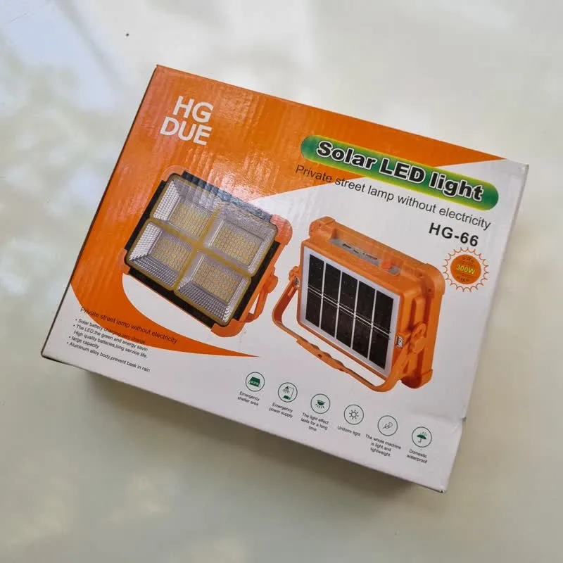 چراغ اضطراری مدل HG-66 با نور چند رنگ