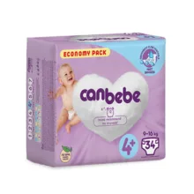 پوشک بچه جان به به مدل beb424e سایز 4+ بسته 34 عددی