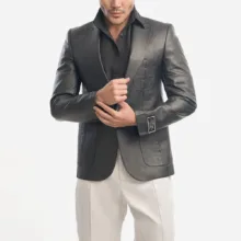 کت چرم مردانه مدل راشا 1-1