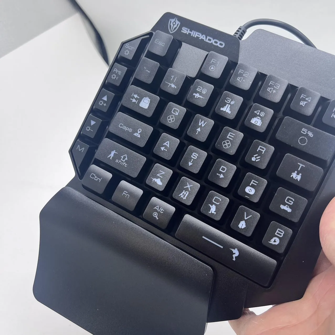 کیبورد گیمینگ شیپادو مدل RGBF6، سوییچ ممبران، Tenkeyless، نورپردازی LED RGB