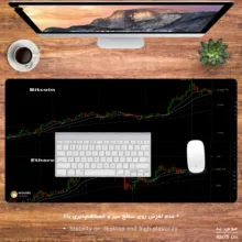 ماوس پد هومرو مدل MX1015 طرح ارز دیجیتال بیتکوین اتریوم