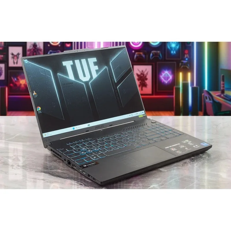 لپ تاپ 16 اینچی ایسوس مدل TUF Gaming F16 FX607VU-RL177-Core 5 210H-16GB DDR5 5600MHz-512GB SSD-RTX4050 6GB-Full HD 144Hz