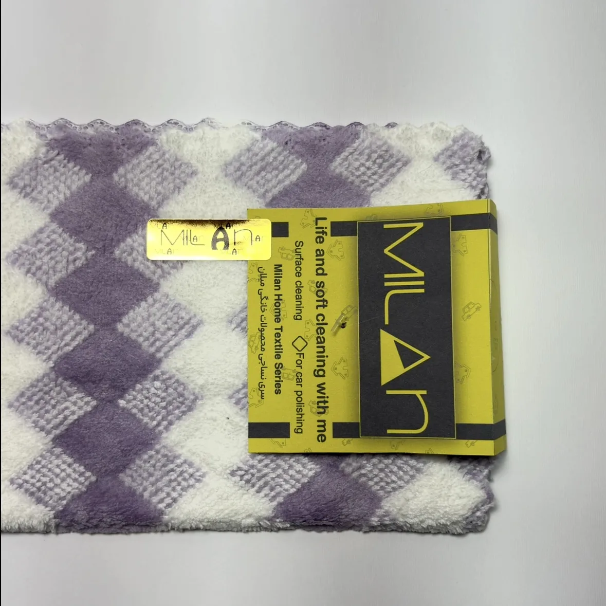 دستمال نظافت خودرو میلان مدل پولیشی لوزی