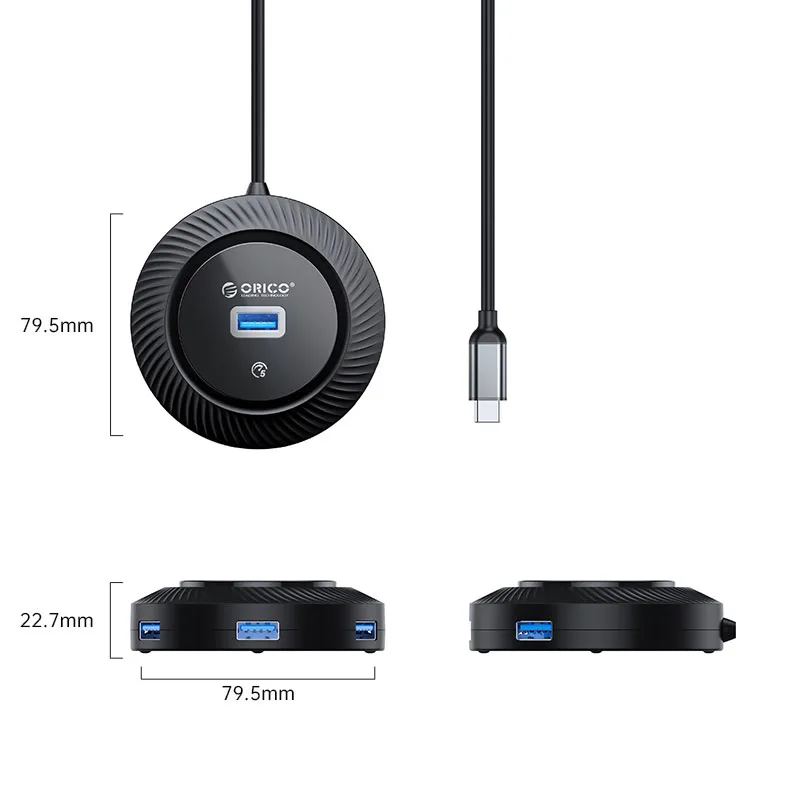 هاب 4 پورت USB-C اوریکو مدل YK1-C2-03