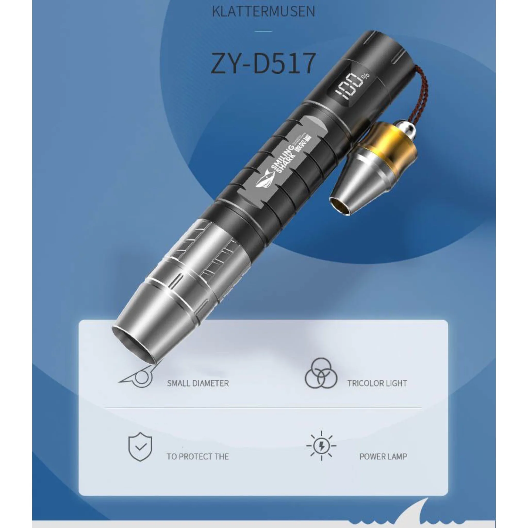 چراغ قوه اسمایلینگ شارک مدل یووی کدZY51