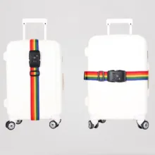 تگ چمدان مدل سوت کیس به همراه تسمه رمزدار چمدان