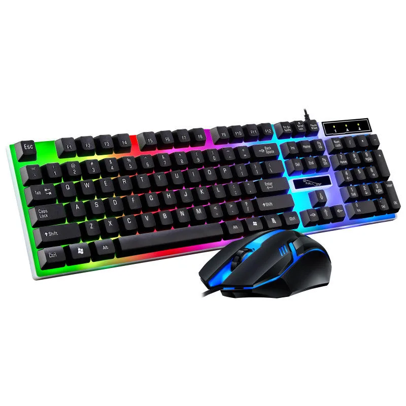 کیبورد و ماوس گیمینگ مدل G21B، سوییچ ممبران، Full-size، نورپردازی RGB