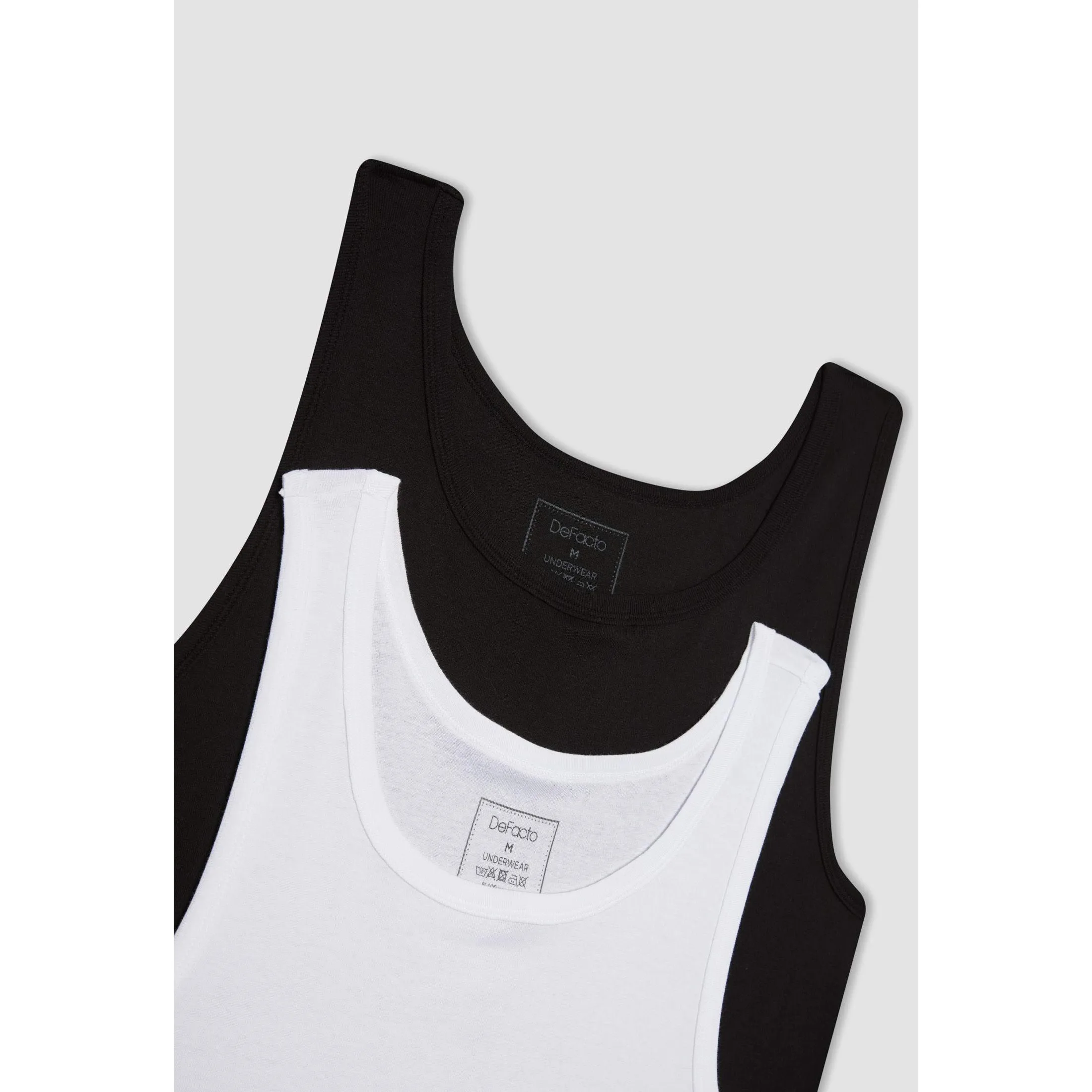 زیرپوش رکابی مردانه دفکتو مدل 056BK27 مجموعه 2 عددی