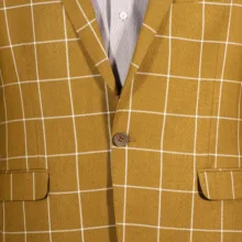 کت تک مردانه مدل MUSTARD CHECK