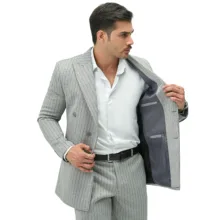 کت و شلوار مردانه مدل دیپلمات دبل برس 1010