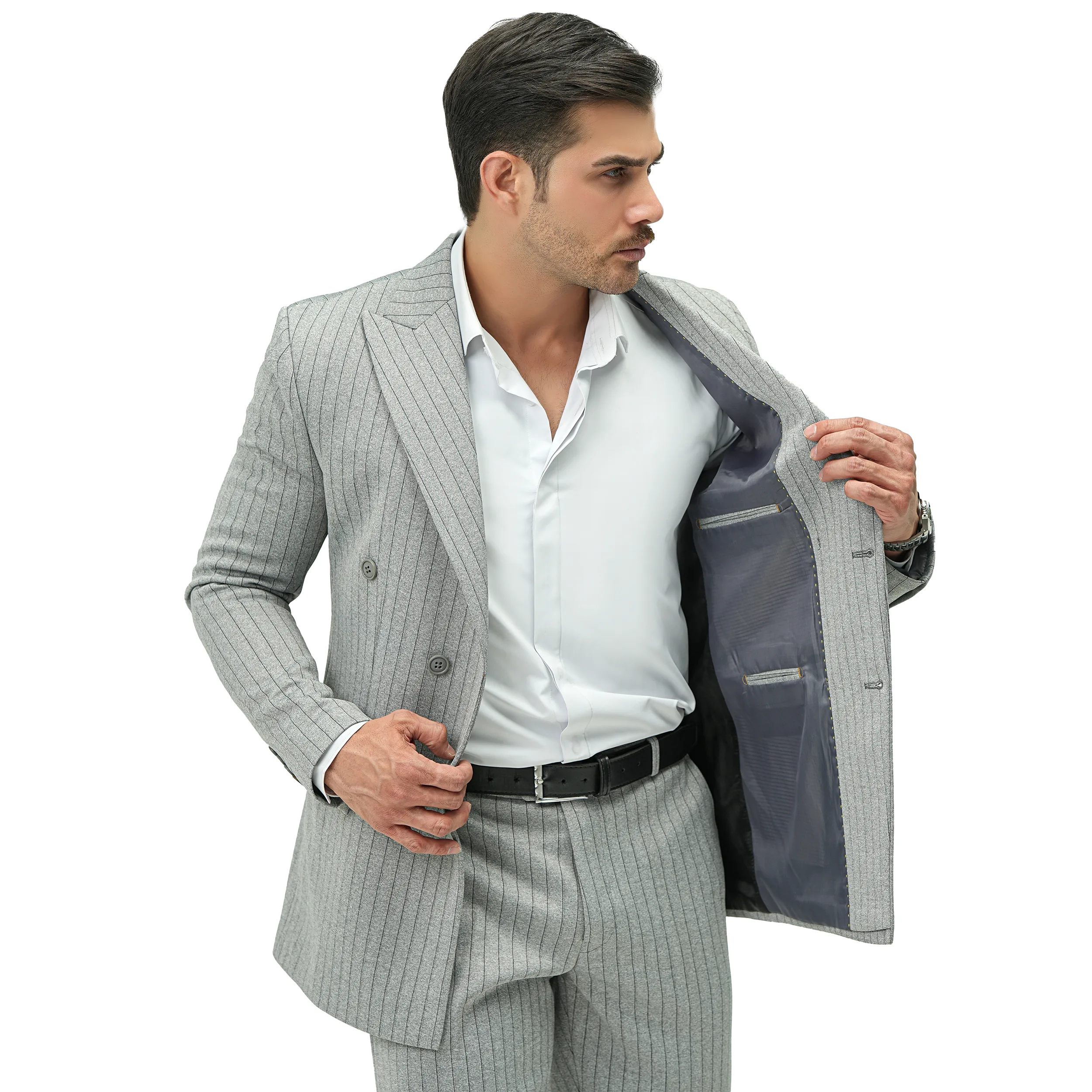 کت و شلوار مردانه مدل دیپلمات دبل برس 1010