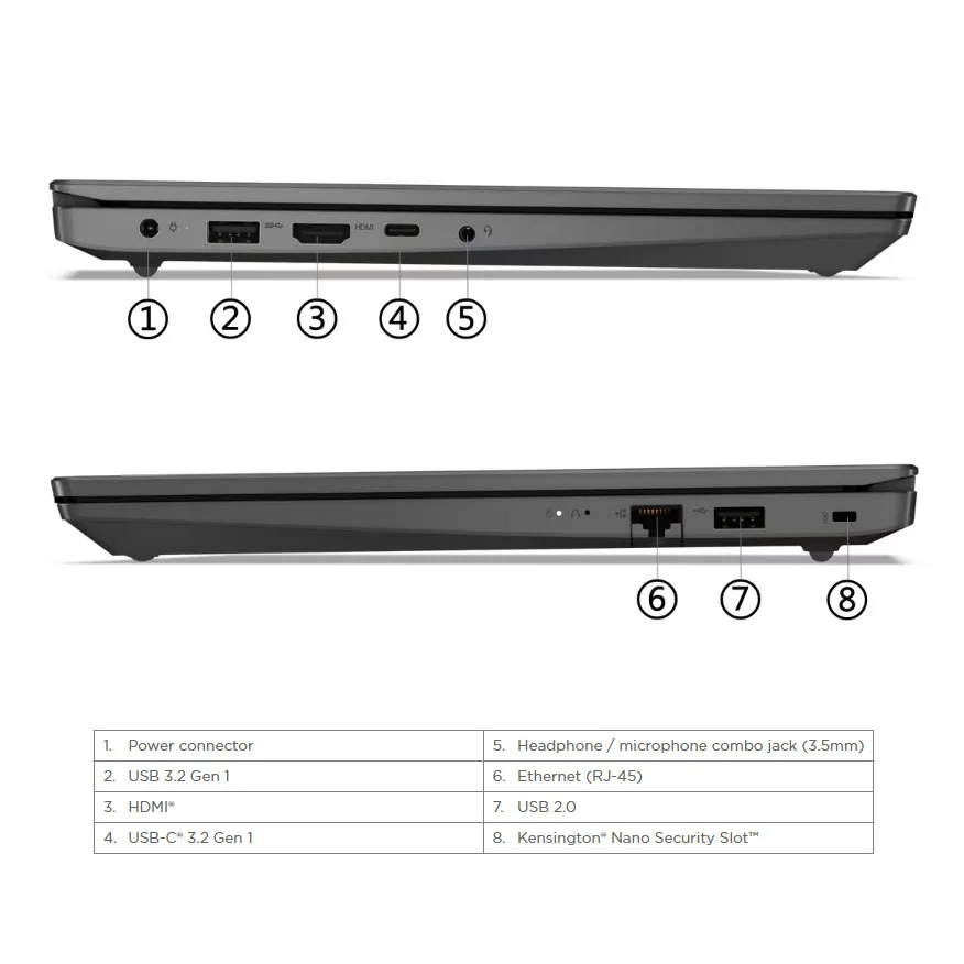 لپ تاپ 15.6 اینچی لنوو مدل V15 G4 IRU-i7 13620H-16GB DDR4 3200MHz-512GB SSD-IPS