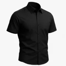 پیراهن آستین کوتاه یقه برگردان مردانه مدل رادین