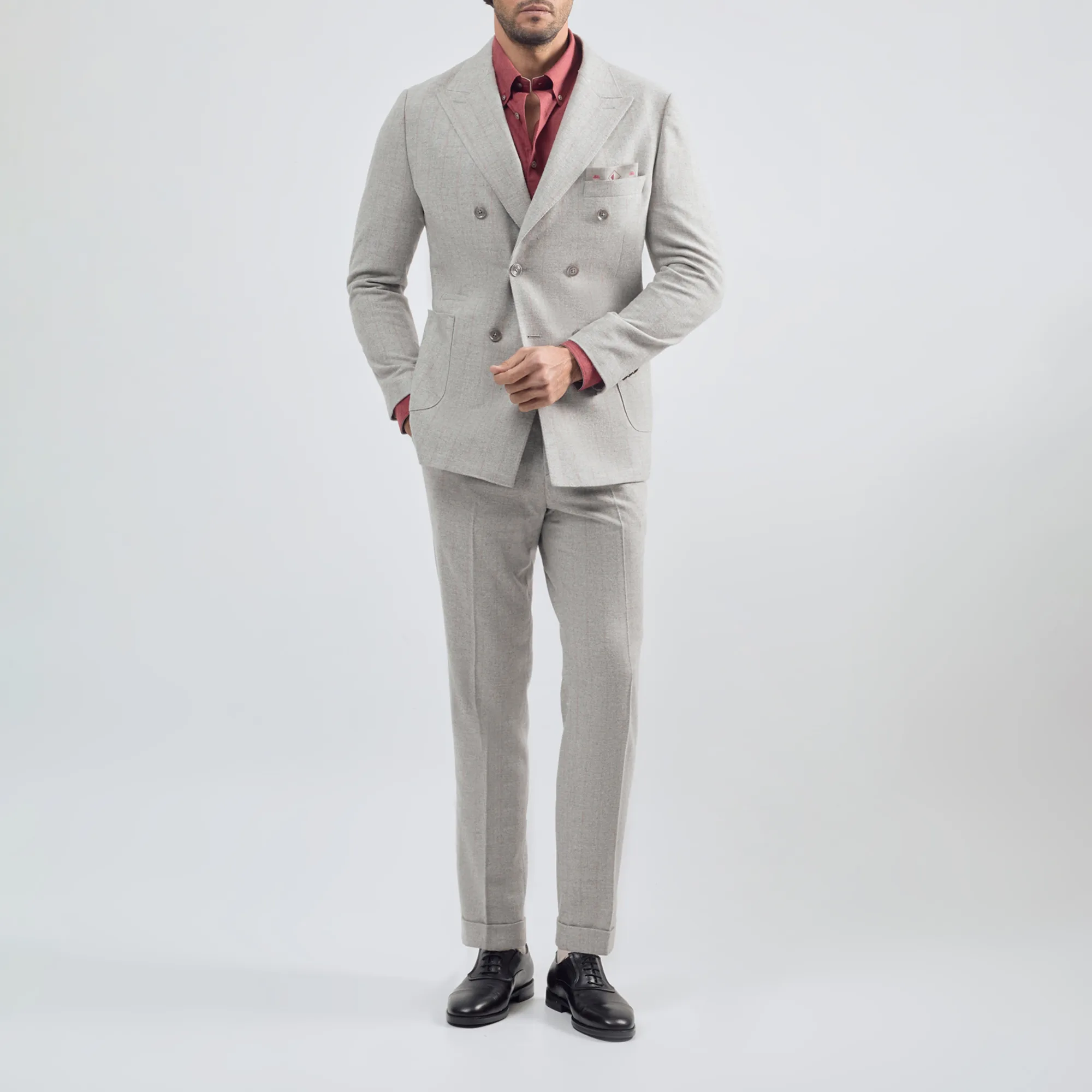 کت تک رسمی مردانه کروم مدل دبل برست 2520250