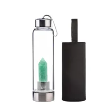 قمقمه ورزشی مدل منشور آونتورین به همراه کاور گنجایش 1 لیتر