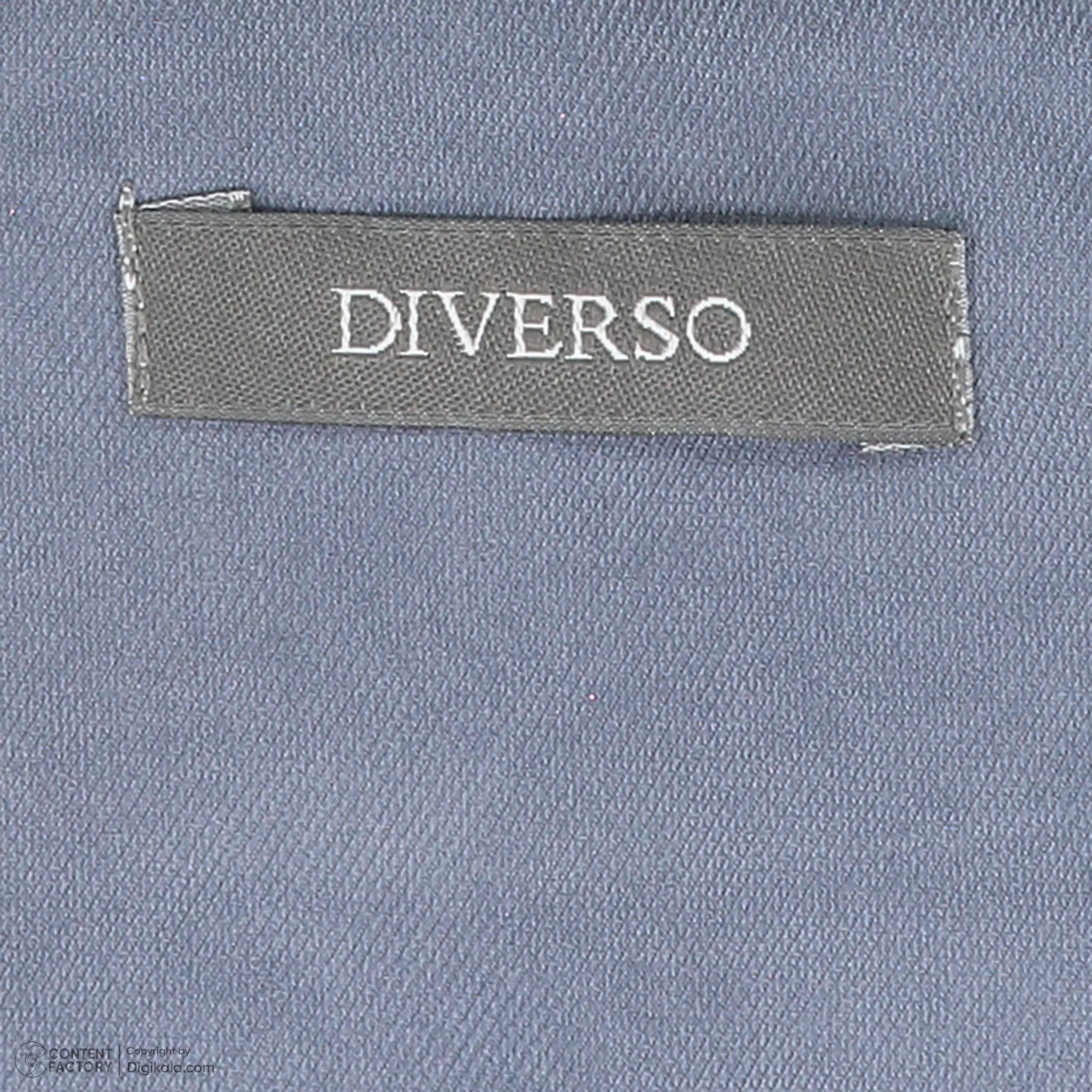 پیراهن آستین بلند یقه برگردان مردانه دیورسو کد 202504