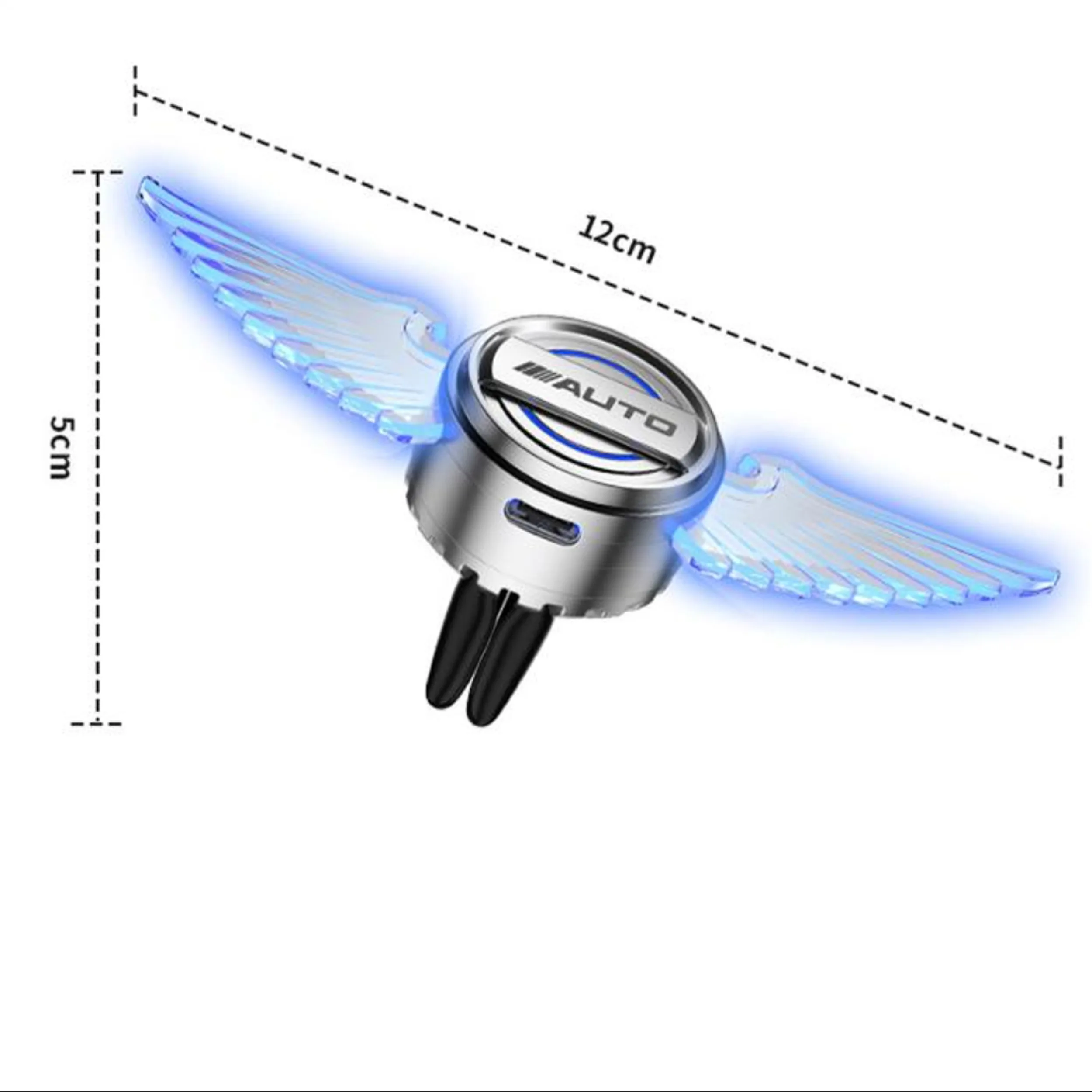 خوشبوکننده خودرو مدل چراغ دار طرح بال فرشته