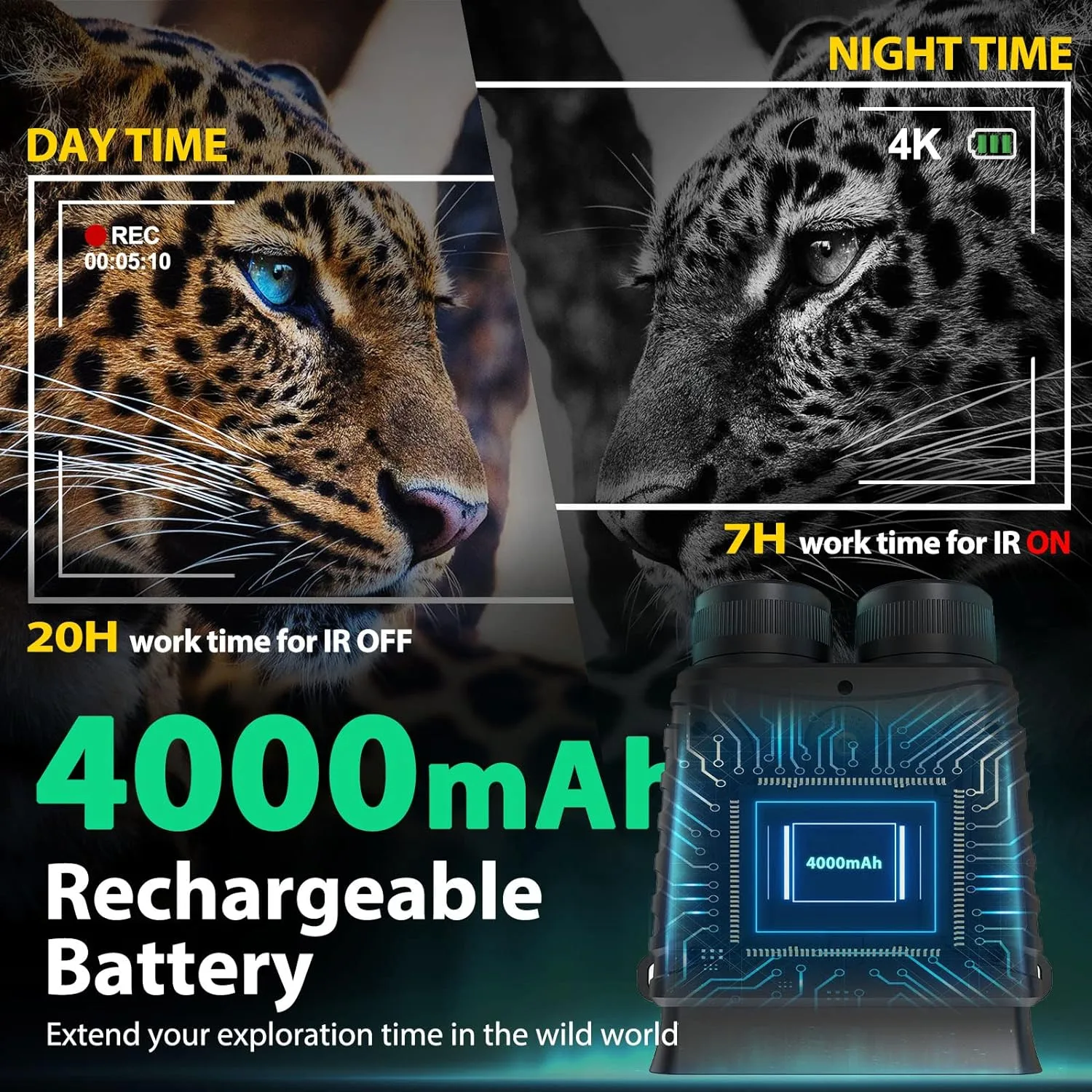 دوربین دوچشمی جیوفی مدل m45 pro