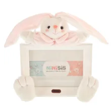 قاب عکس کودک نی نی سیس مدل خرگوش رابیت کد 13×18 PNK