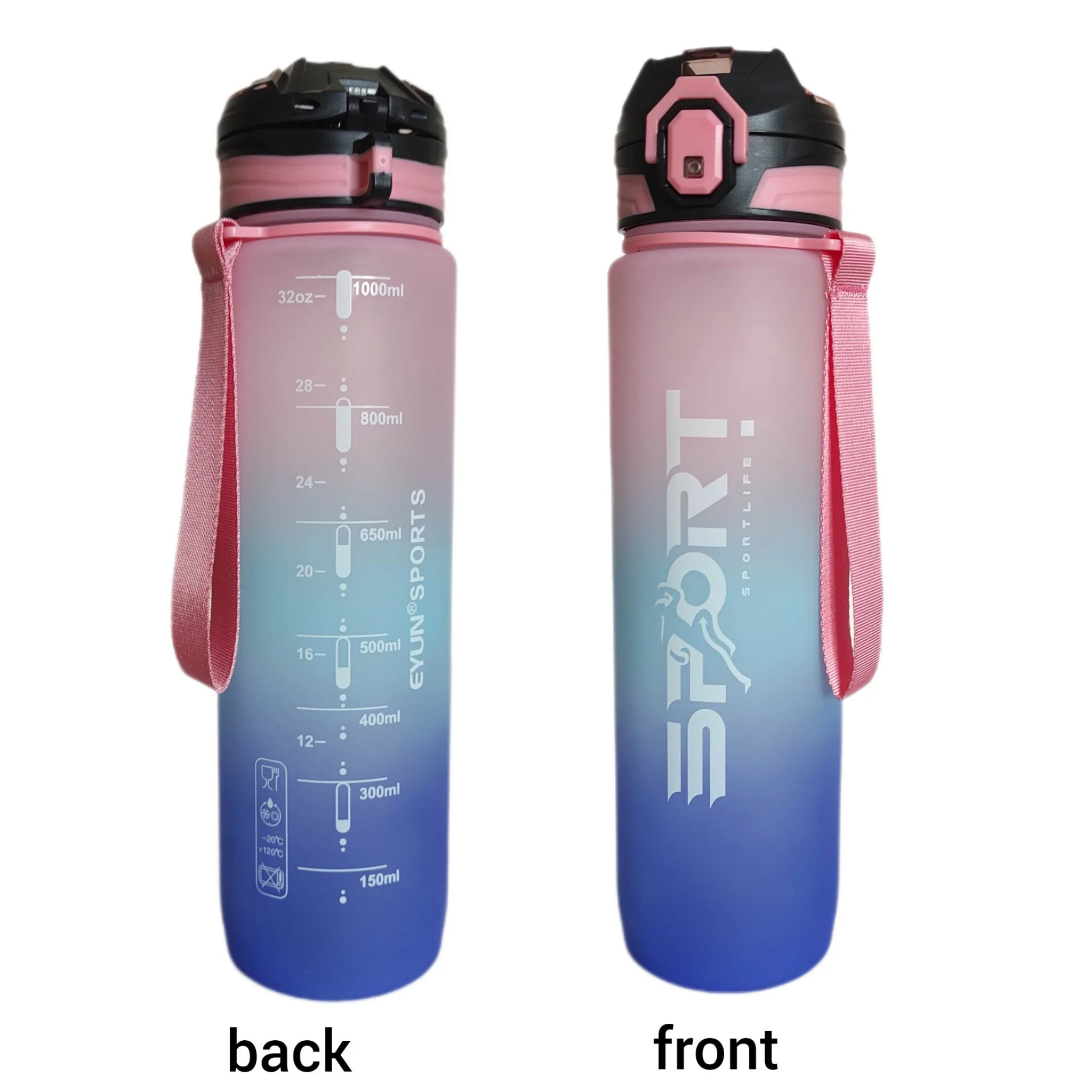 قمقمه ایون مدل آبرنگی گنجایش 1 لیتر