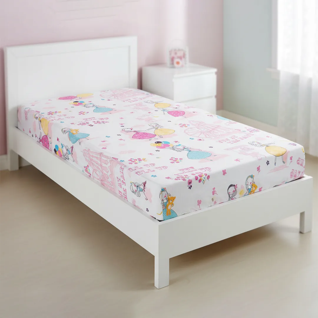 ملحفه کودک آدنو مدل Girls کد IR37 سایز 80x180 سانتی متر