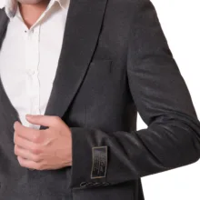 کت مردانه مدل SSTT رنگ ذغالی