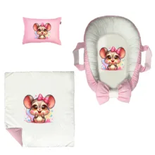 سرویس خواب 3 تکه نوزاد مدل موش کد DKBP91-set