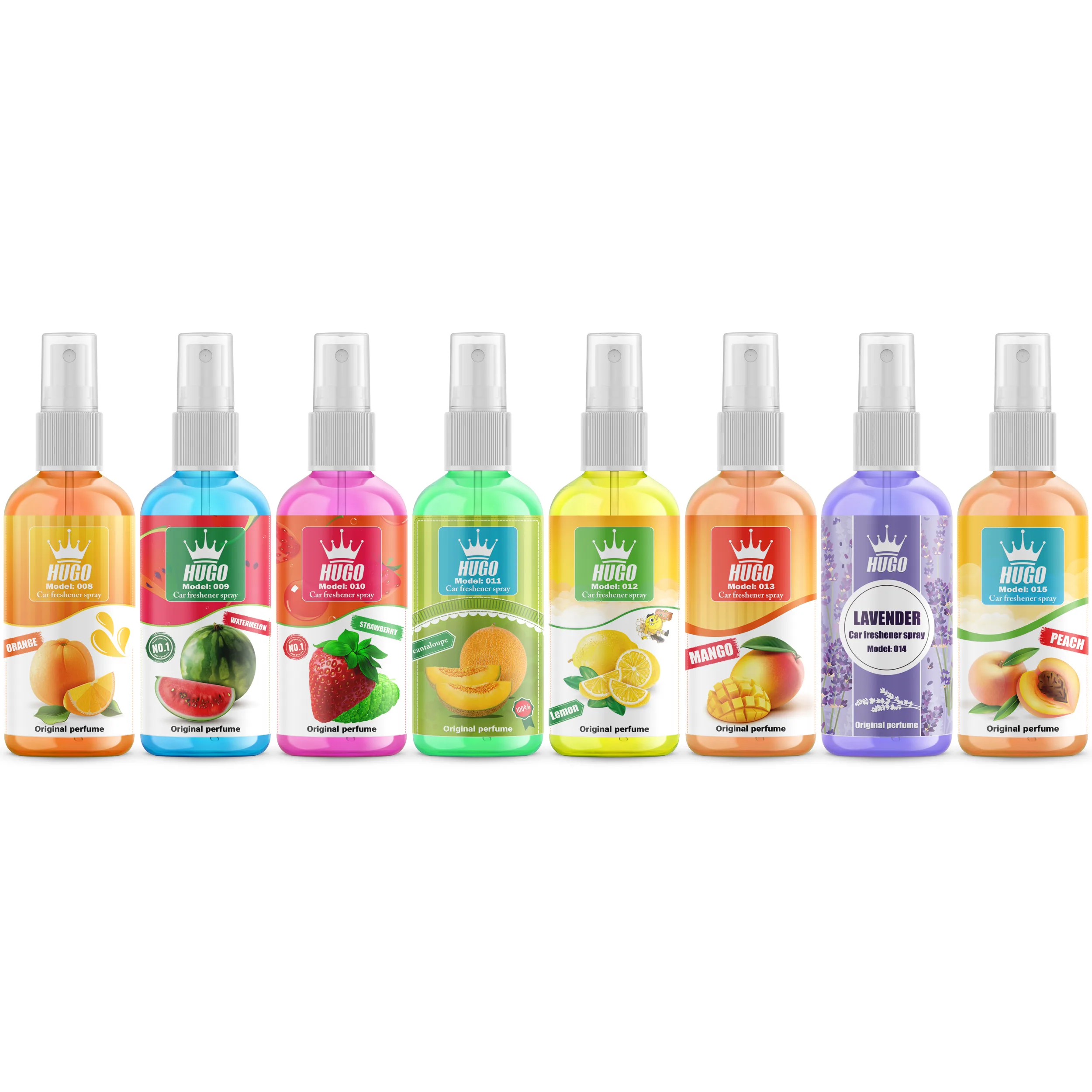 اسپری خوشبو کننده خودرو هوگو مدل G-8 حجم 50 میلی لیتر بسته 8 عددی