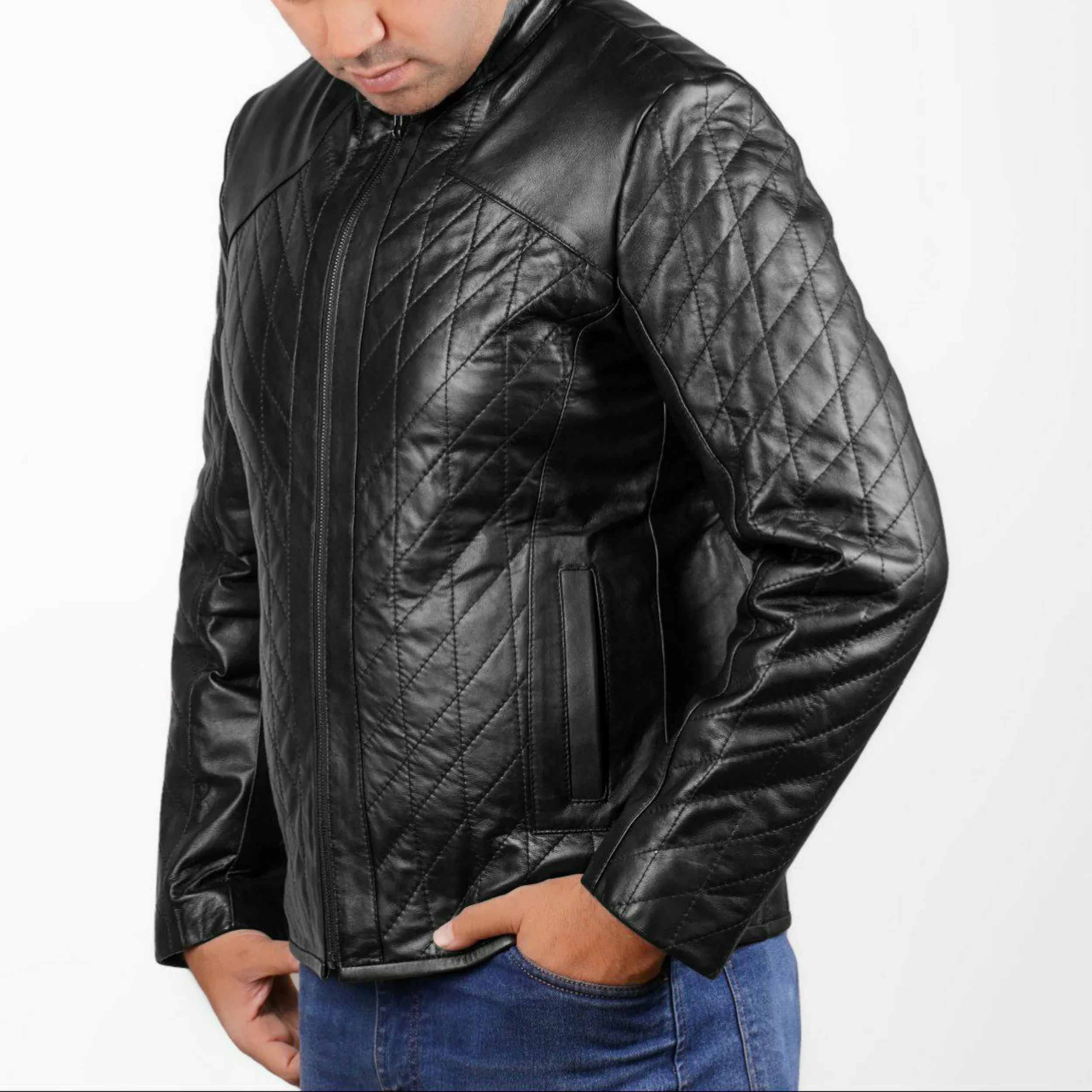 کت چرم مردانه آفتاب مدل KRR 405
