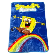 پتو نوجوان لاله مهرگان مدل باب اسفنجی سایز 150*110سانتی متر