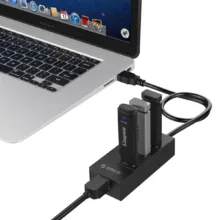 هاب 3 پورت USB 3.0 اوریکو مدل HR01-U3 همراه با پورت RJ45
