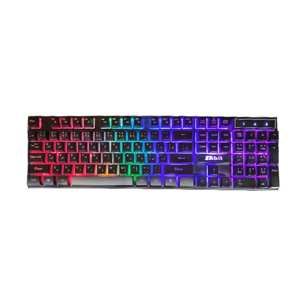 کیبورد گیمینگ سابیت مدل GK-5200، سوییچ ممبران، Full-Size، نورپردازی LED RGB