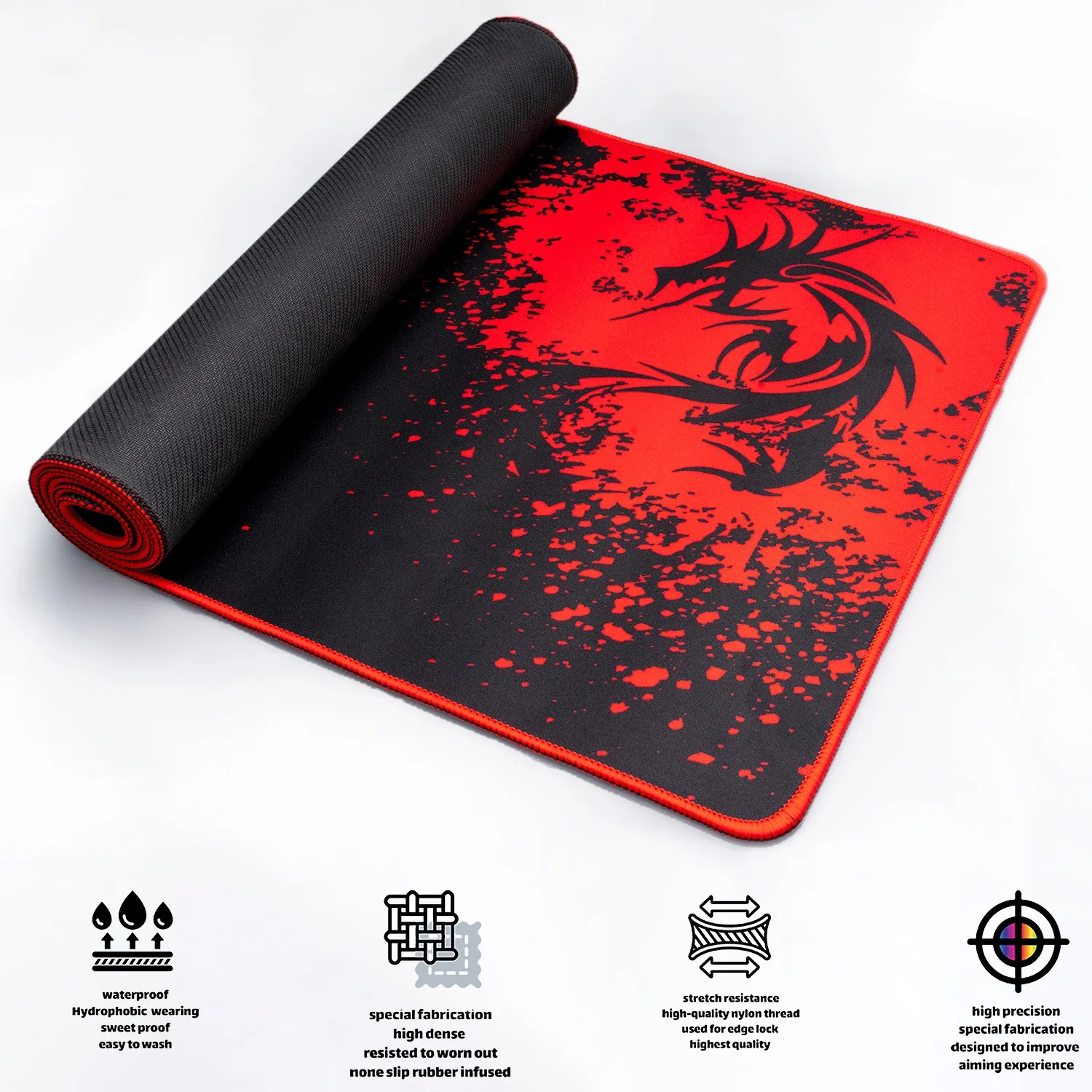 ماوس پد مخصوص بازی اسکپتر مدل RED DRAGON
