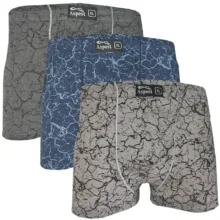 شورت پادار مردانه اسپست مدل ASP-BOX-STN-3DRK مجموعه 3 عددی